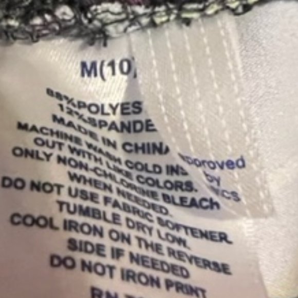 Asics Girls Printed Legging  -Size [M] - Picture 3 of 4